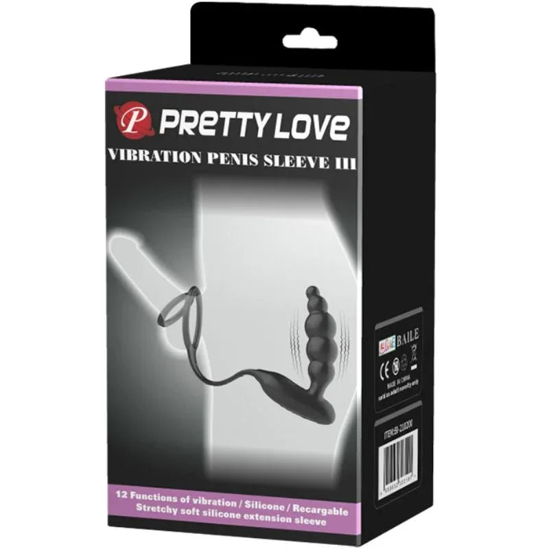 Pretty Love – Anneaux Pénis avec Plug Vibrateur