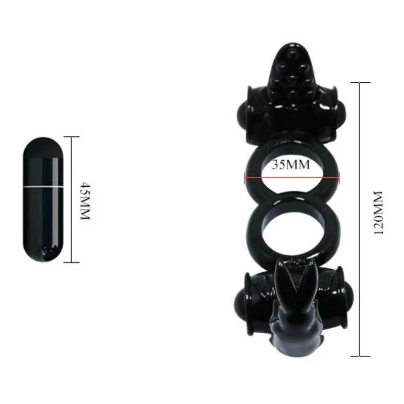 Baile – Sweet Ring Double Anneau avec Double Lapin