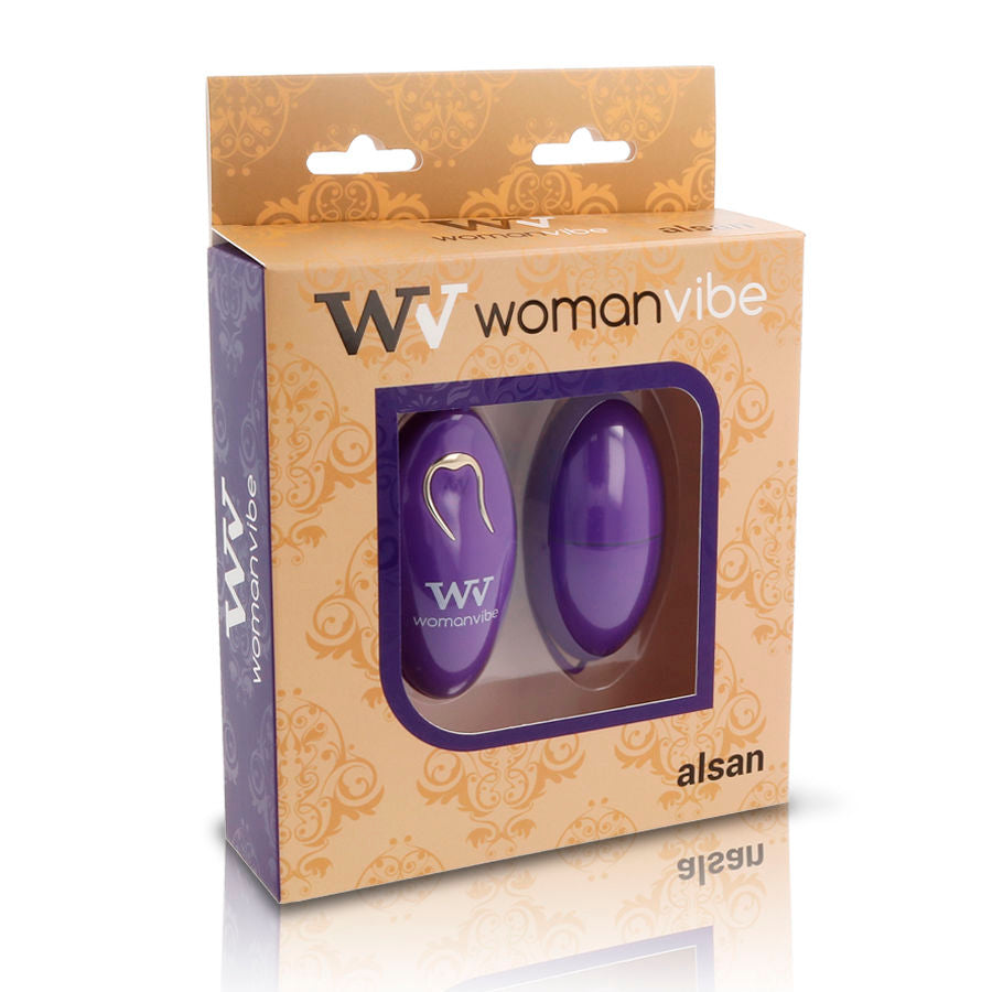 WOMANVIBE - CONTROL REMOTO DE SILICONA ALSAN EGG PURPLE