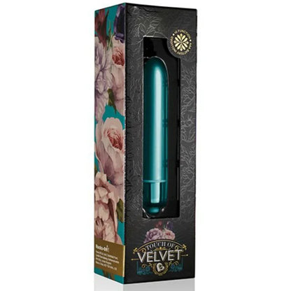 Rocks Off – Balle Vibrante Touche de Pétales de Paon en Velours