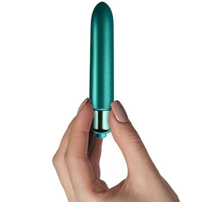 Rocks Off – Balle Vibrante Touche de Pétales de Paon en Velours