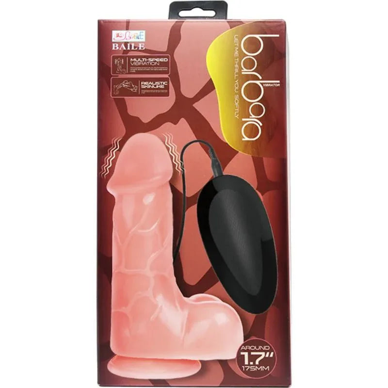 Baile – Vibrateur Réaliste Naturel Barbara 21 cm