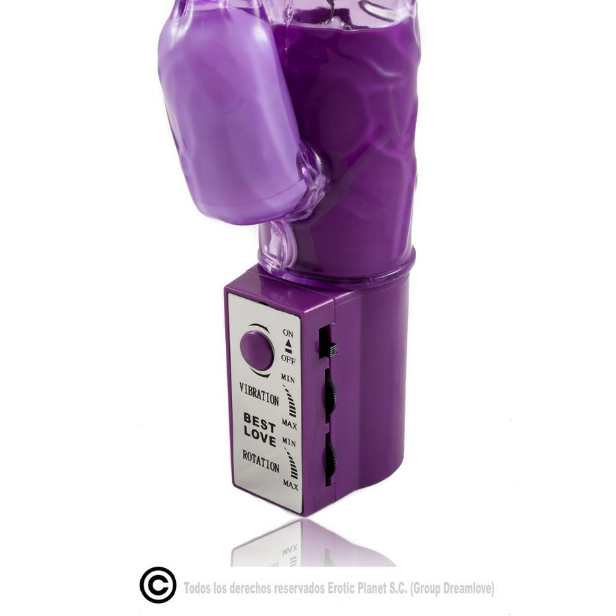 DANCE - ROTATEUR DE LAPIN LILAS AVEC SUPERSTIMULATEUR