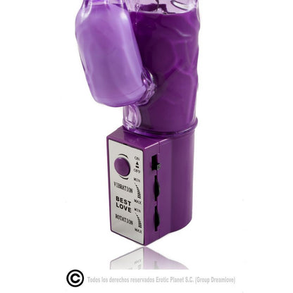 DANCE - ROTATEUR DE LAPIN LILAS AVEC SUPERSTIMULATEUR