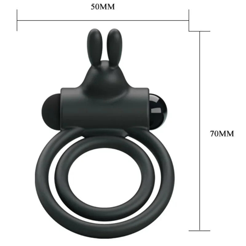 Pretty Love – Anneau Vibrateur en Silicone Osmond