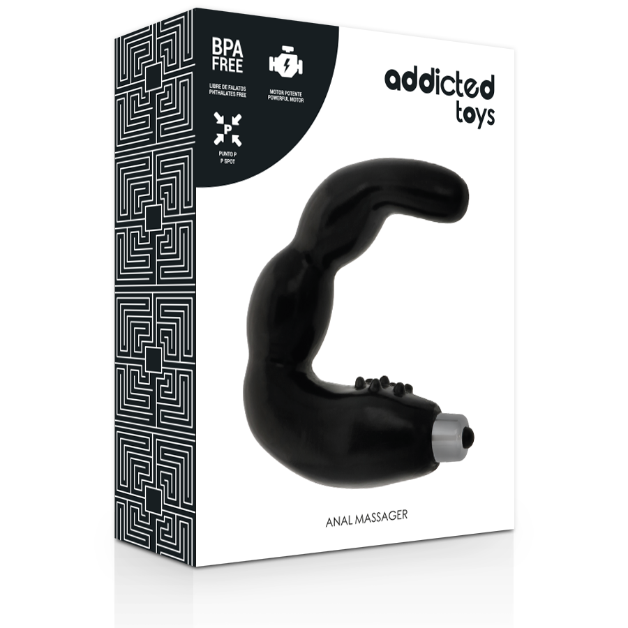ADDICTED TOYS - MASAJEADOR DE PRÓSTATA CON VIBRACIÓN ANAL