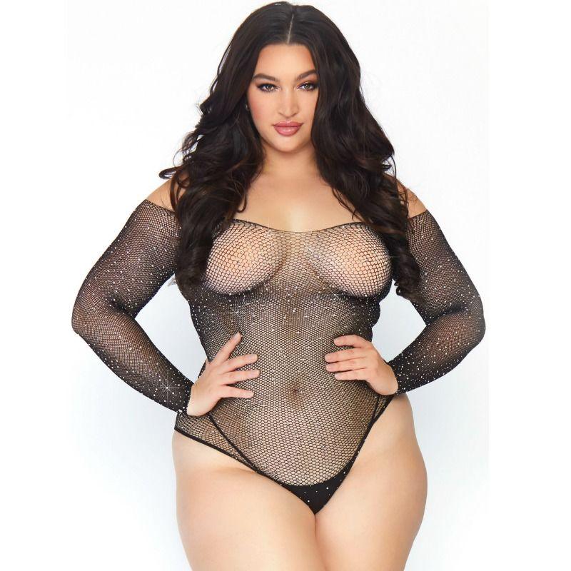 Leg Avenue – Bodystocking en Résille Cristalisée 1X 2X