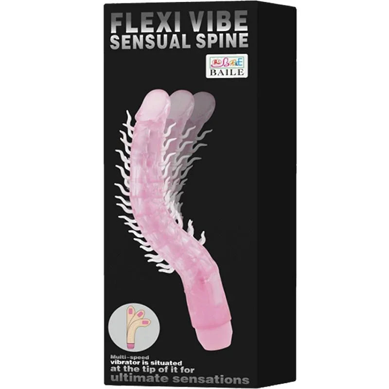 Baile – Flexi Vibe Sensual Spine Gode Vibrant Pliable Lilas 23.5 cm