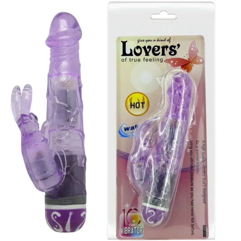 Baile – Vibrateurs de Multivitesses avec Lapin Lilas