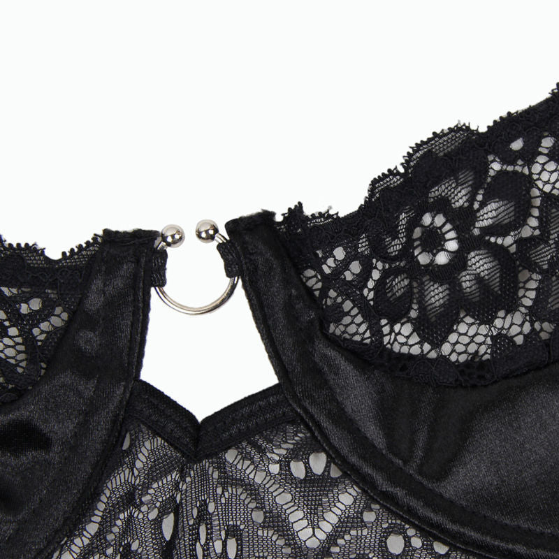 SUBBLIME - CORSÉ CORSÉ Y CINTURÓN NEGRO L/XL