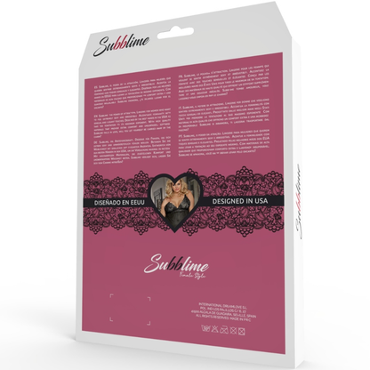 SUBBLIME - TEDDY DE MANGA CORTA QUEEN PLUS FETISH