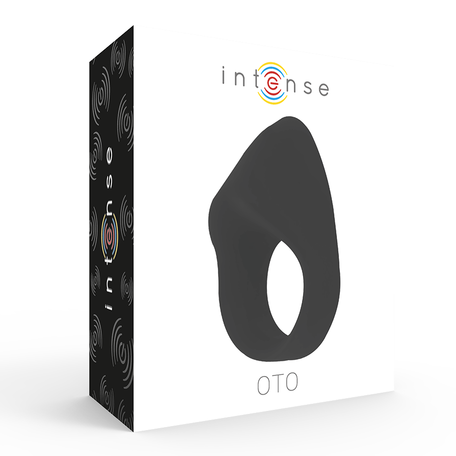 INTENSE - ANILLO VIBRADOR NEGRO RECARGABLE OTO
