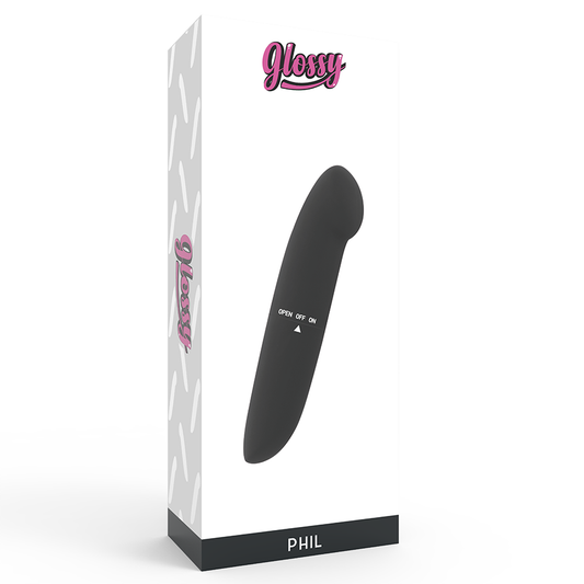 GLOSSY - VIBRADOR PHIL BLACK