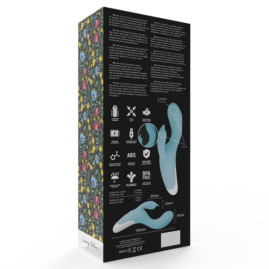 MIA - VIBRADOR DRESDEN AZUL TURQUESA