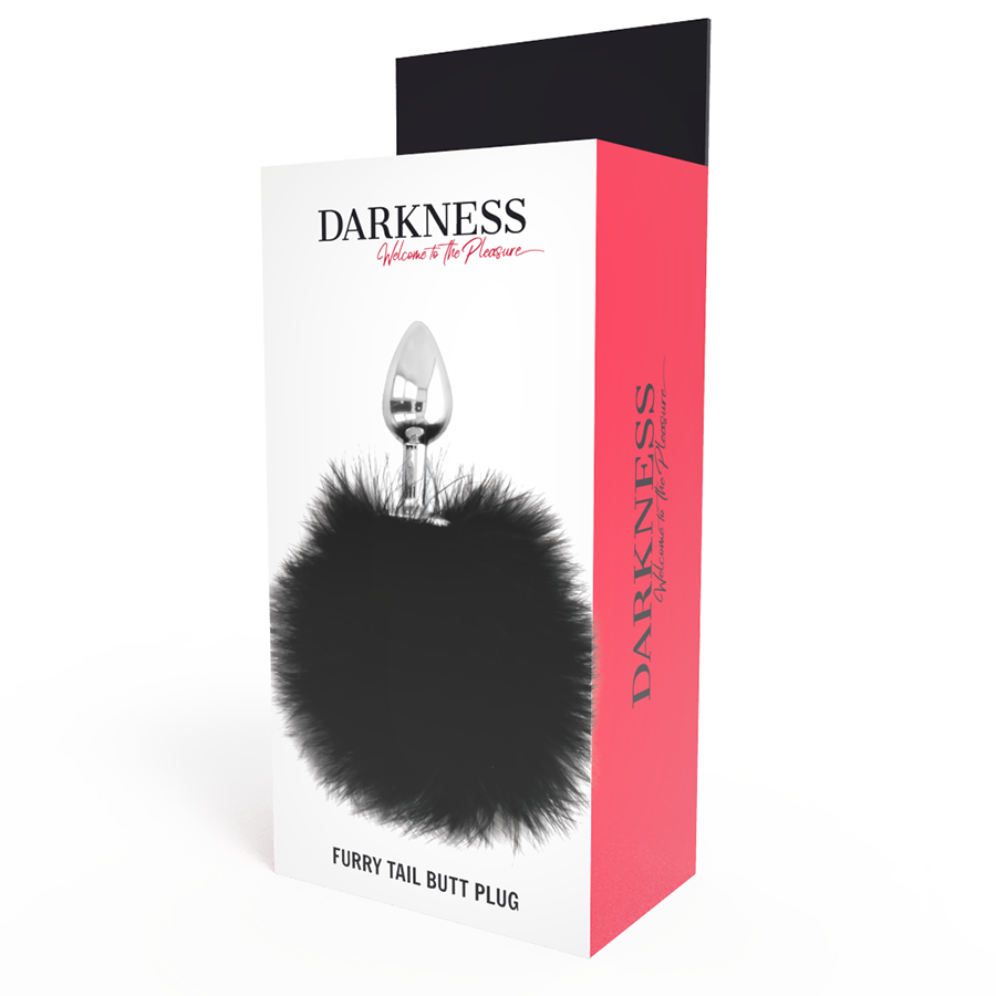 DARKNESS - PLUG ANAL EXTRA CON COLA NEGRA 7 CM