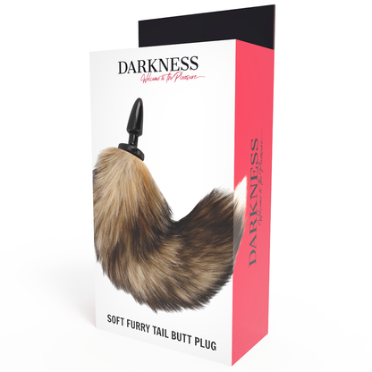DARKNESS - QUEUE NATURELLE AVEC ANAL PLUG IN SILICONE 10 CM