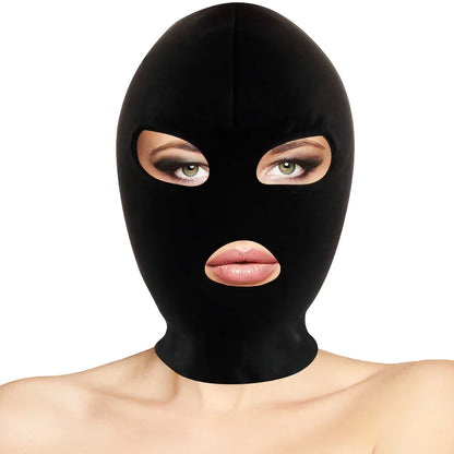 Darkness – Masque de Soumission Bdsm Bouche et Yeux Noir