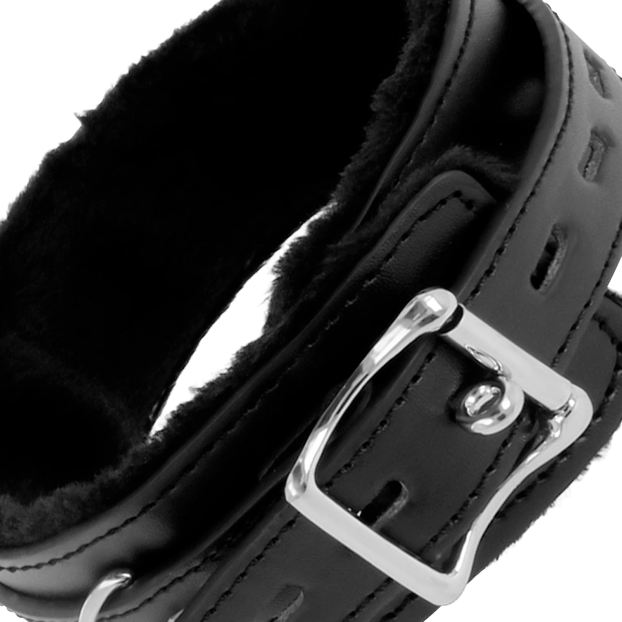 OSCURIDAD - COLLAR DE POSTURA CÓMODO CON CADENA DE CUERO