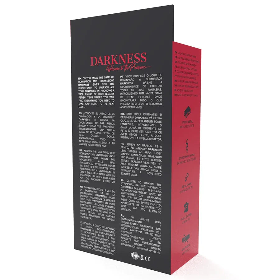 Darkness – Collier avec Pinces Nipple Noir