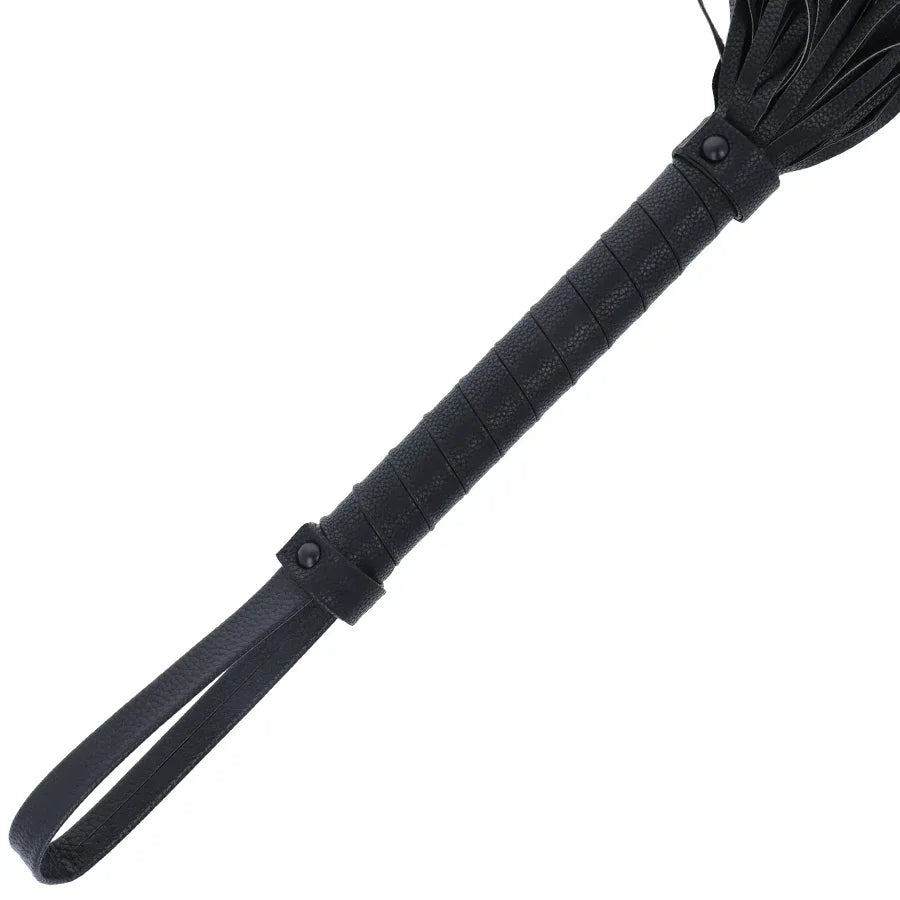 Darkness – Fouet de Bondage Noir 42Cm Cuir