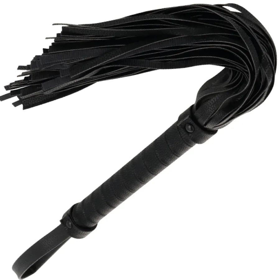 Darkness – Fouet de Bondage Noir 42Cm Cuir