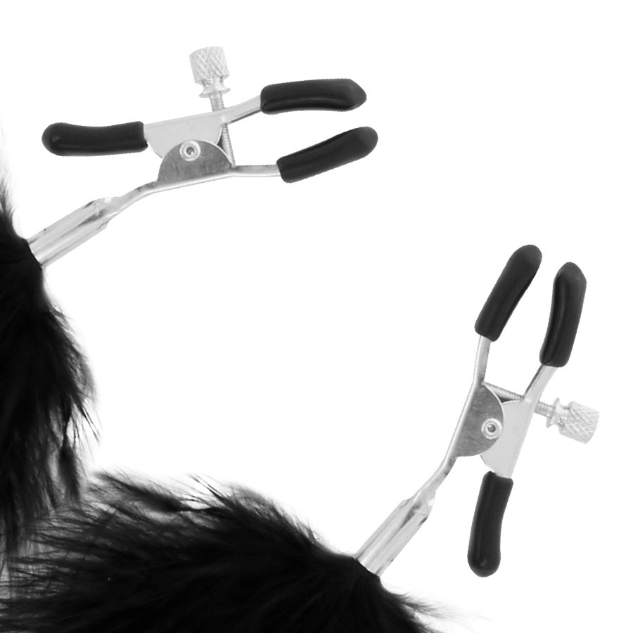 DARKNESS - PINZAS PARA PEZONES CON POM-POM 2