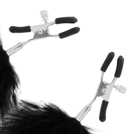 DARKNESS - PINZAS PARA PEZONES CON POM-POM 2