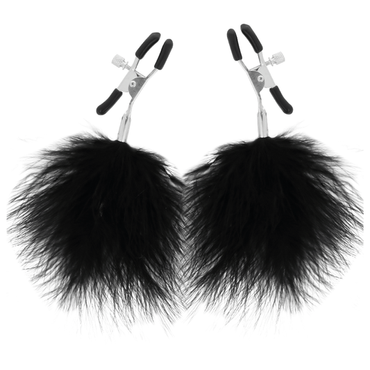 DARKNESS - PINZAS PARA PEZONES CON POM-POM 2
