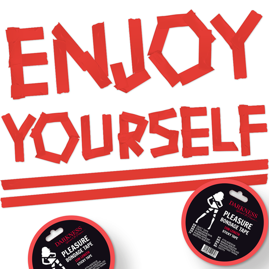 OSCURIDAD - CINTA DE BONDAGE ROJA 15M