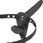 ARNÉS FETISH SUBMISSIVE - VIBRADOR DOBLE PENETRACIÓN NEGRO