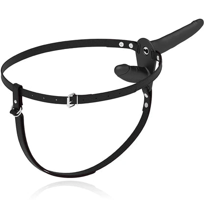 Fetish Submissive Harness – Vibrateur Noir Double Pénétration