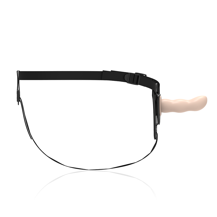 ARNÉS FETISH SUBMISSIVE - SILICONA PUNTO G CARNE 12,5 CM