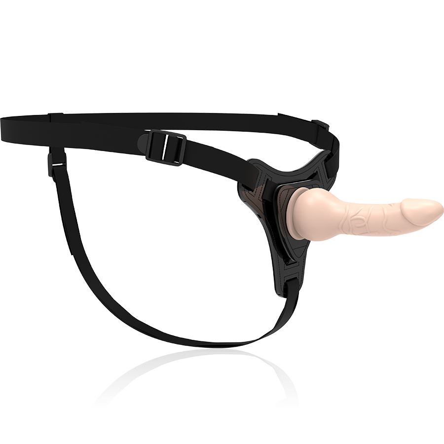 ARNÉS FETICHE SUMMISSIVE - SILICONA REALISTA CARNE 16CM