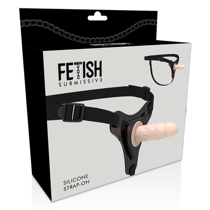 ARNÉS FETICHE SUMMISSIVE - SILICONA REALISTA CARNE 12,5 CM