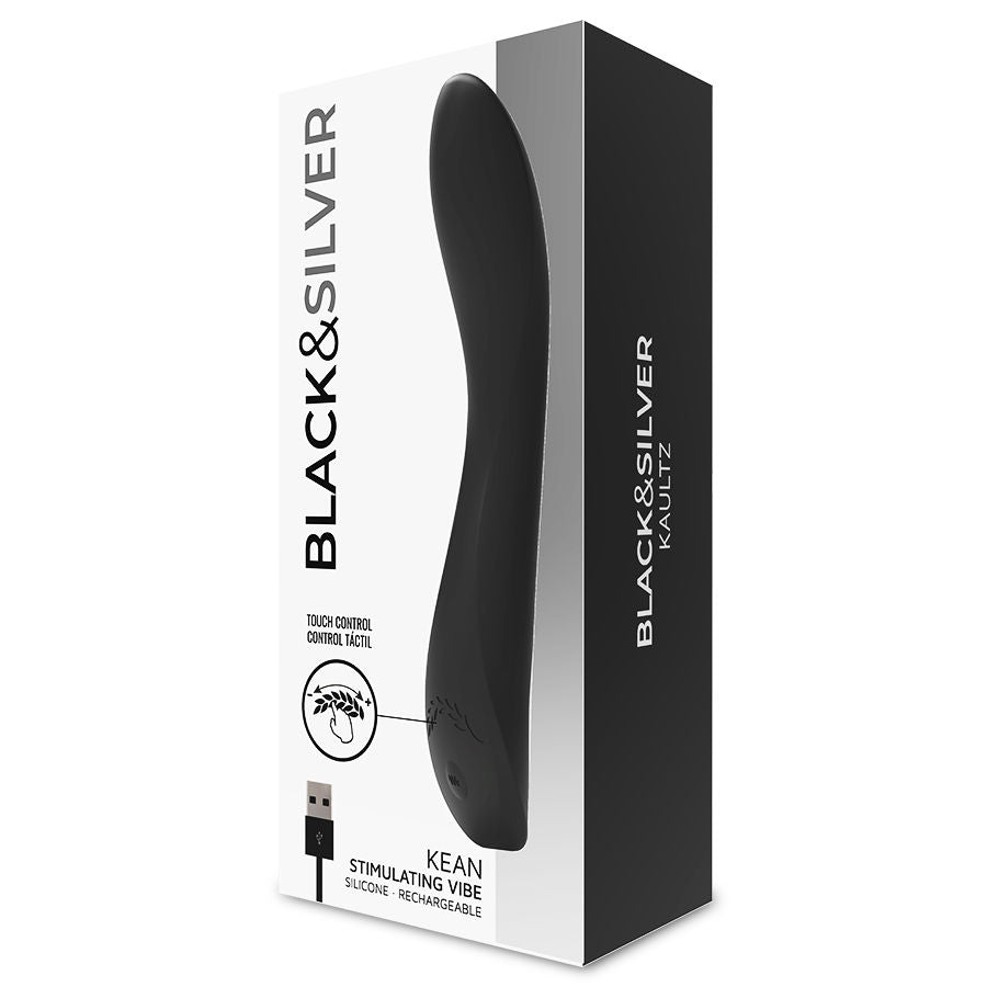 Commande tactile du vibrateur kean – Black & Silver