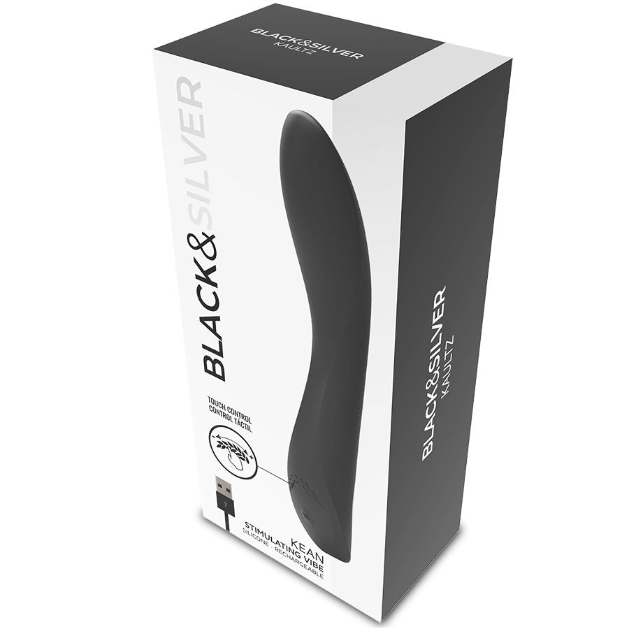 Commande tactile du vibrateur kean – Black & Silver