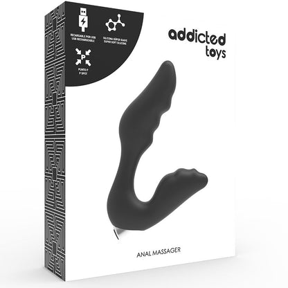 ADDICTED TOYS - VIBRADOR DE PRÓSTATA RECARGABLE MODELO 6 - NEGRO