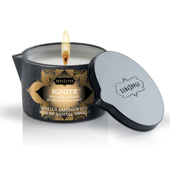 Kamasutra – Bougie de Massage Vanille et Bois de Santal 170 G