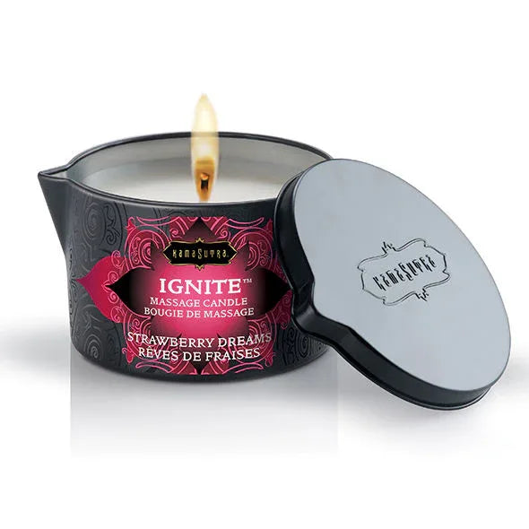 Kamasutra – Bougie de Massage Fraise Rêves 170 G