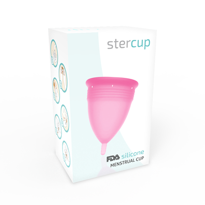 STERCUP - MENSTRUELLE COUPE IN SILICONE FDA ROSE - TAILLE L