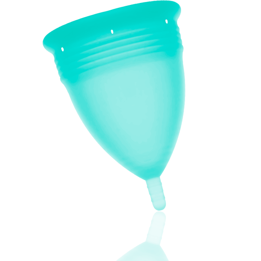 STERCUP - MENSTRUELLE COUPE IN SILICONE FDA AIGUE-MARINE - TAILLE L