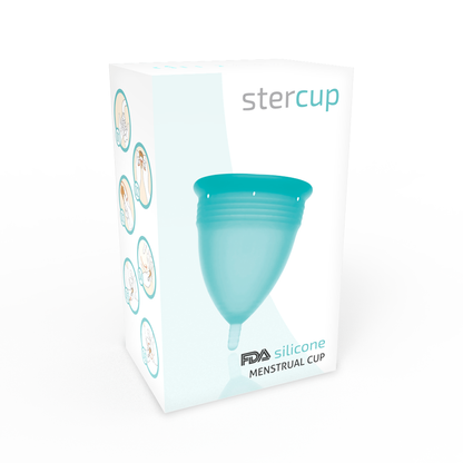 STERCUP - MENSTRUELLE COUPE IN SILICONE FDA AIGUE-MARINE - TAILLE S