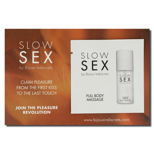 Slow sex massage complet du corps gel de massage 2 ml – Bijoux Indiscrets