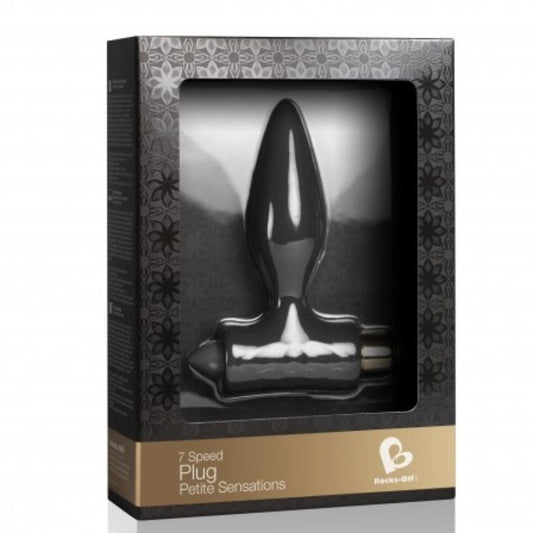 ROCKS-OFF - PLUG ANAL SMALL SENSATIONS PARA PRINCIPIANTES - NEGRO