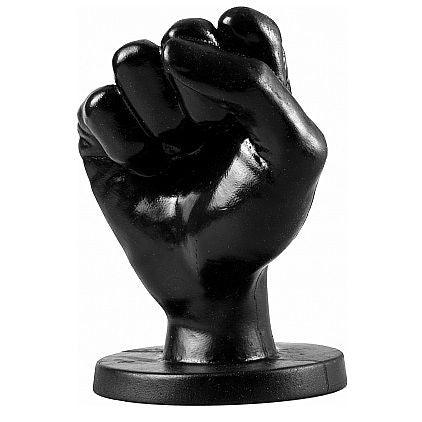 All Black Enrico AB93 noir, poing sculpté de trois quarts et base évasée