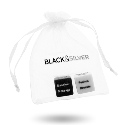 Dés pour couples es / en – Black & Silver