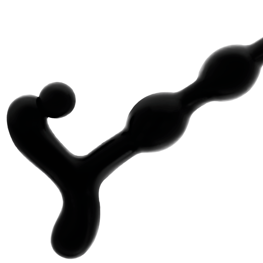 JUGUETES ADICTO - BOLAS ANALES 22 CM NEGRAS