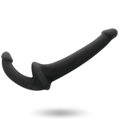 ADDICTED TOYS - BLACK STRAIGHTFORWARD DILDO WITH ARN S