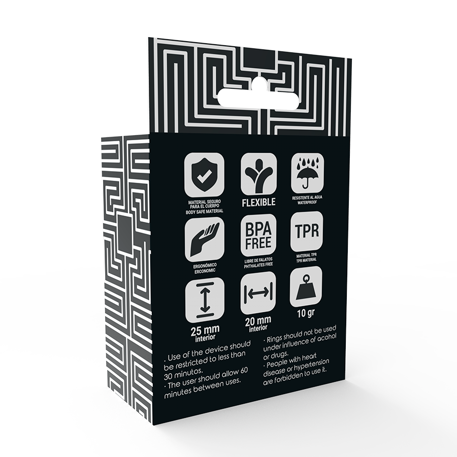 JUGUETES ADICTO - JUEGO DE ANILLOS EN C NEGROS