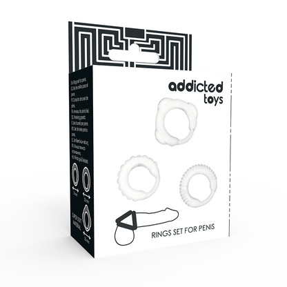 JUGUETES ADICTO - JUEGO DE ANILLOS C TRANSPARENTES